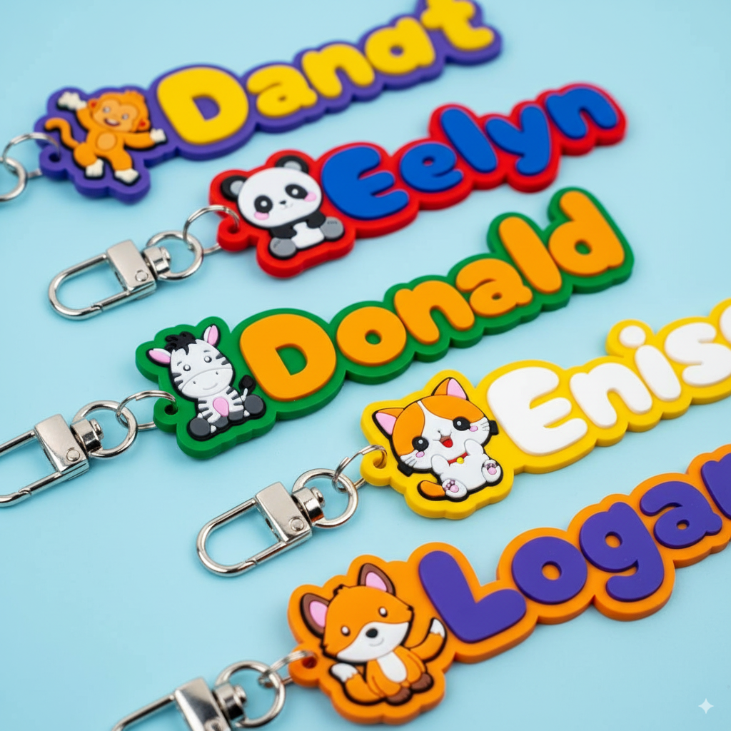 Custom PVC Name Keychain