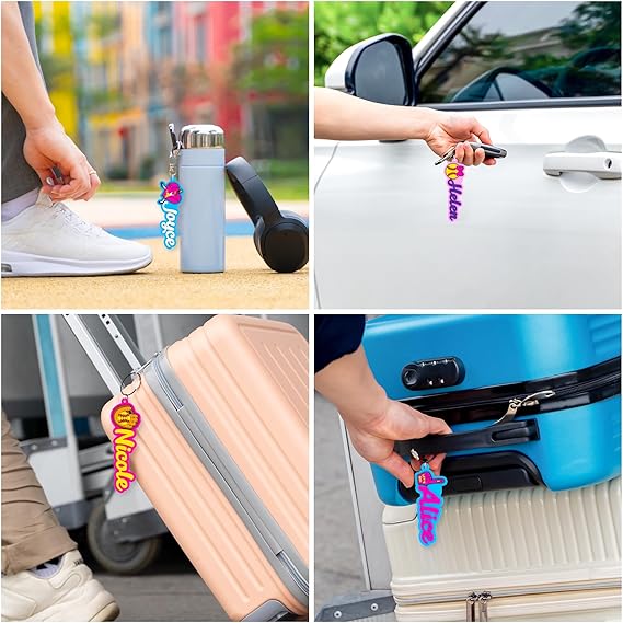 Personalized Softball Keychain