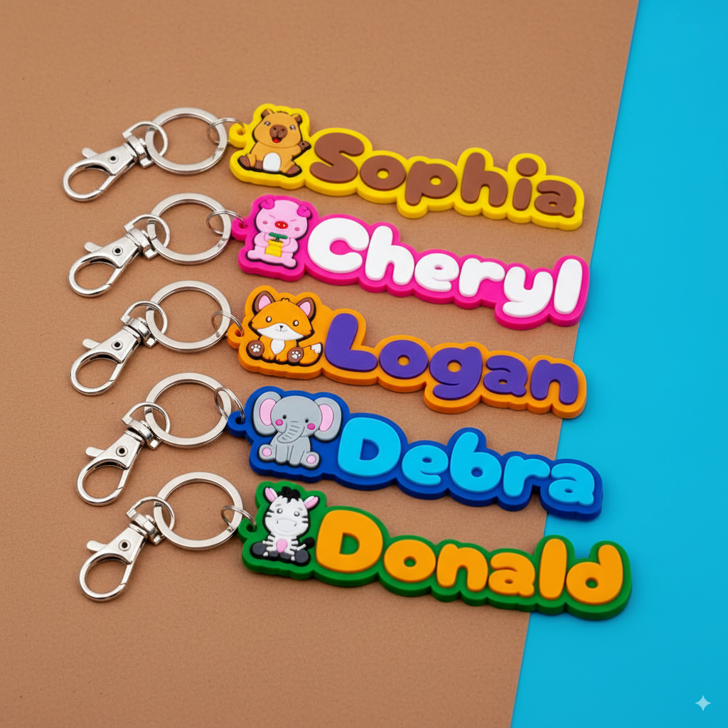 Custom PVC Name Keychain