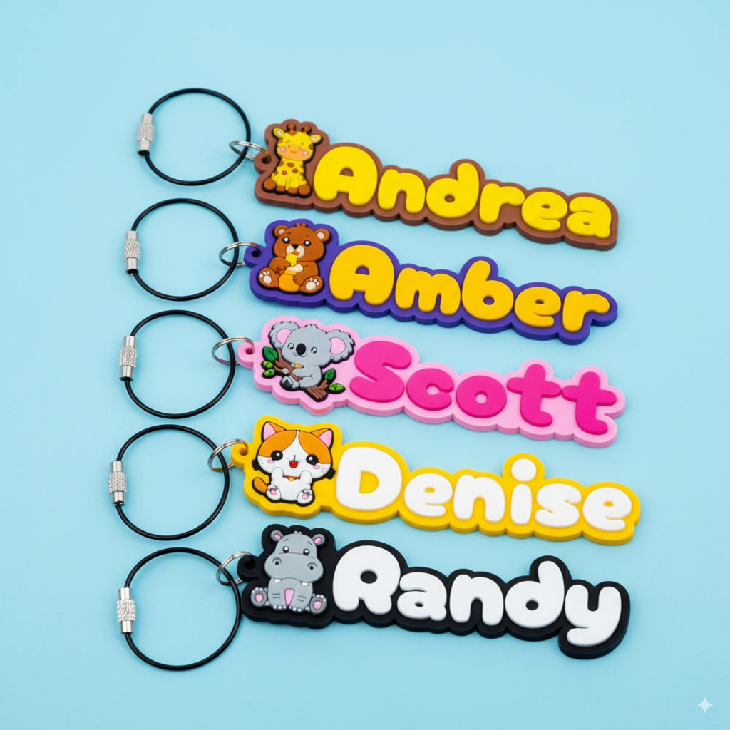 Custom PVC Name Keychain
