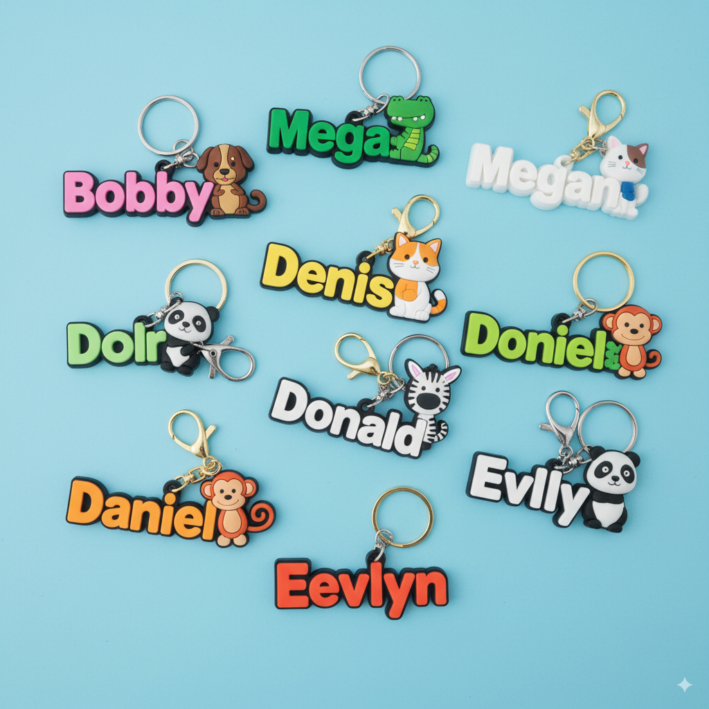 Custom PVC Name Keychain