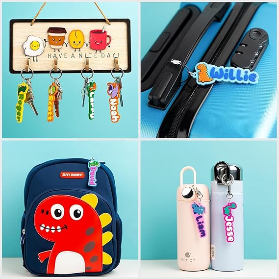 Personalized Dinosaur Keychain