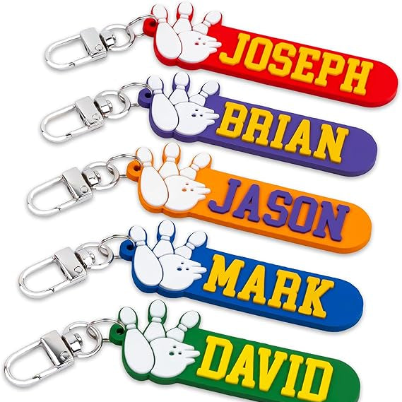 Personalized Bowling Keychain