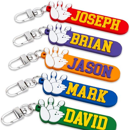 Personalized Bowling Keychain