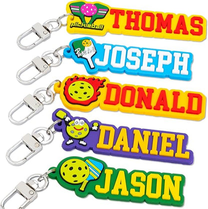 Personalized Pickleball Keychain