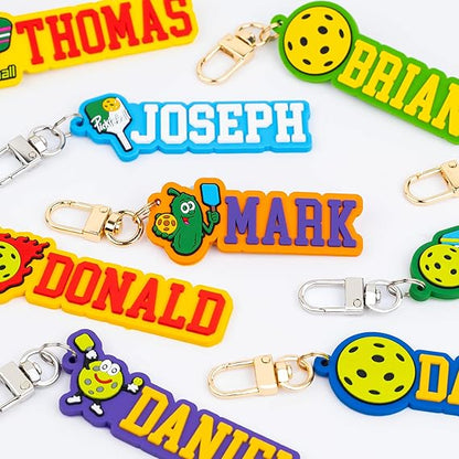 Personalized Pickleball Keychain