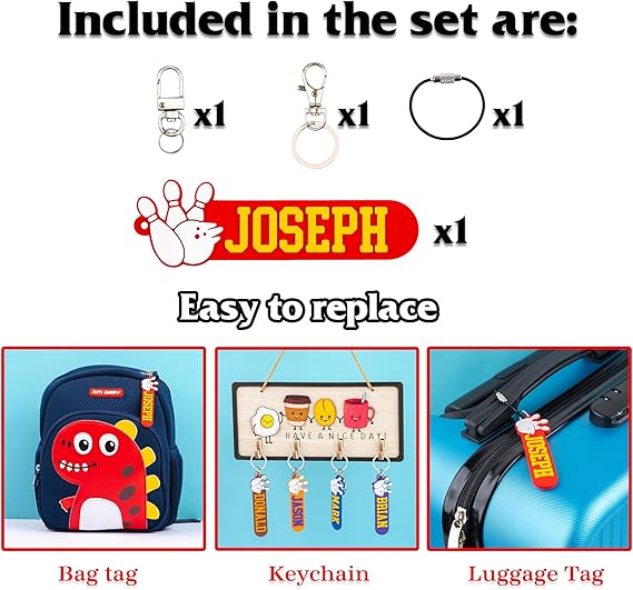 Personalized Bowling Keychain