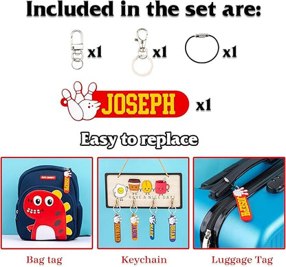 Personalized Bowling Keychain